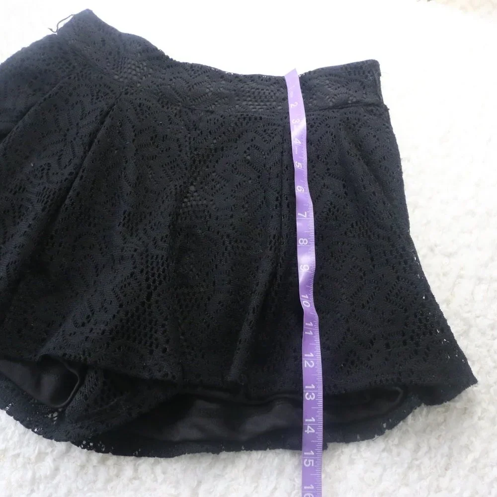 Olsenboye Lace Embroidered Layered Shorts